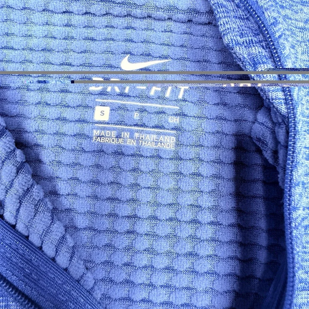 Nike Sweater Womens Small Blue Dri-Fit Running Quarter Zip
